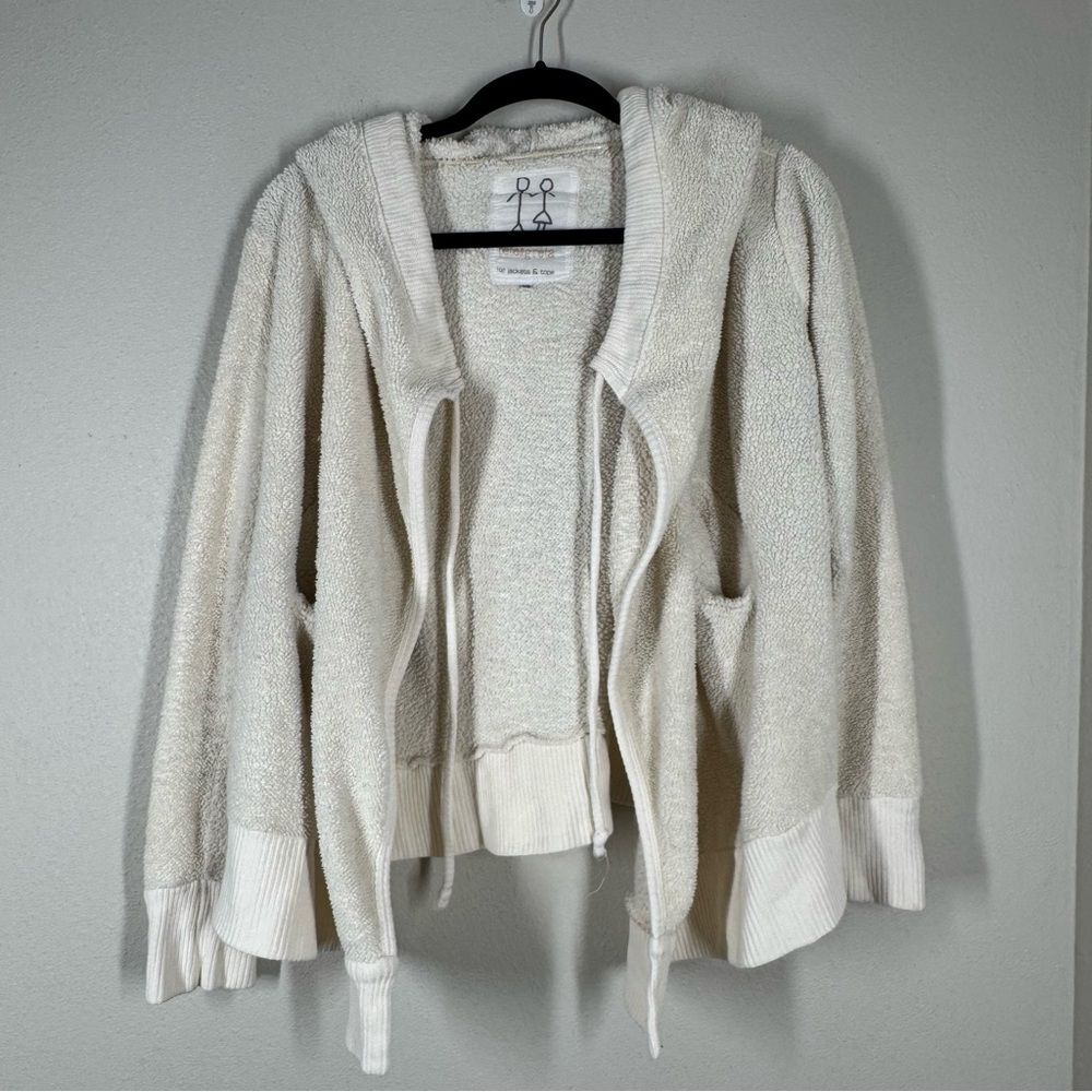 Johnny Was Pete & Greta Fleece Sherpa Cardigan Sweater Jacket Women’s XS